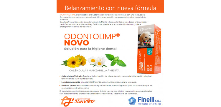 JANVIER lanza la nueva formula del Odontolimp "ODONTOLIMP NOVO"